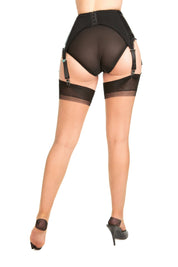 RHT Bronze Seamless Stockings with Black Contrast