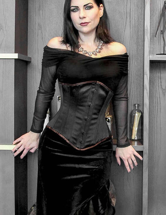 Kinnaird Duchess Satin Lilah Steel Boned Stealthing Corset