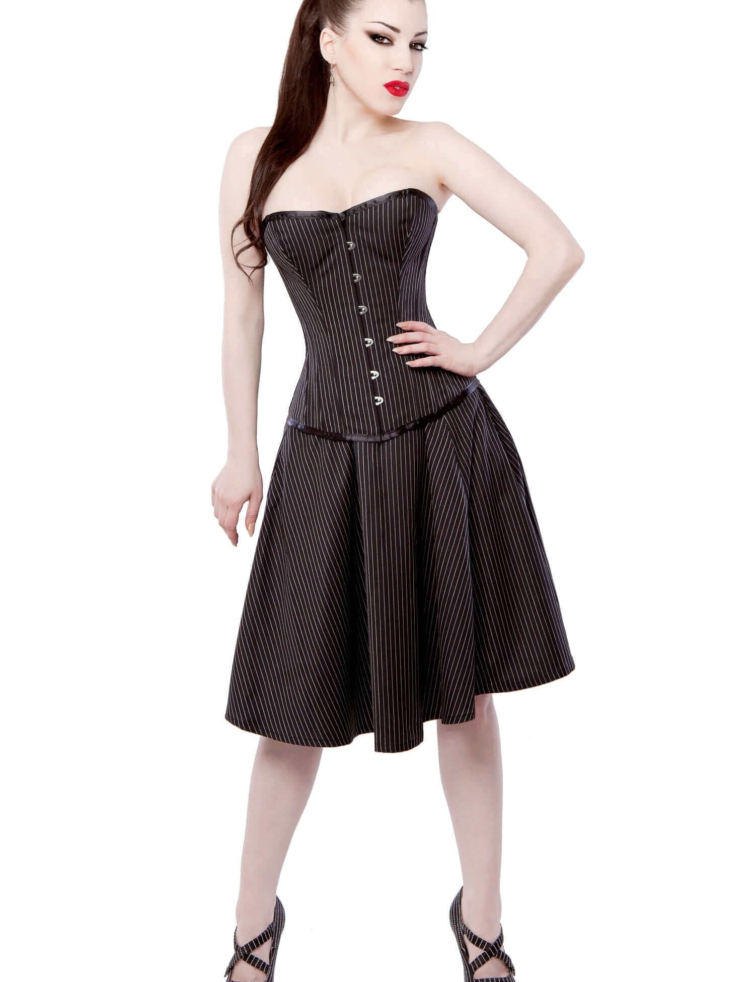 Pinstripe Corset Dress
