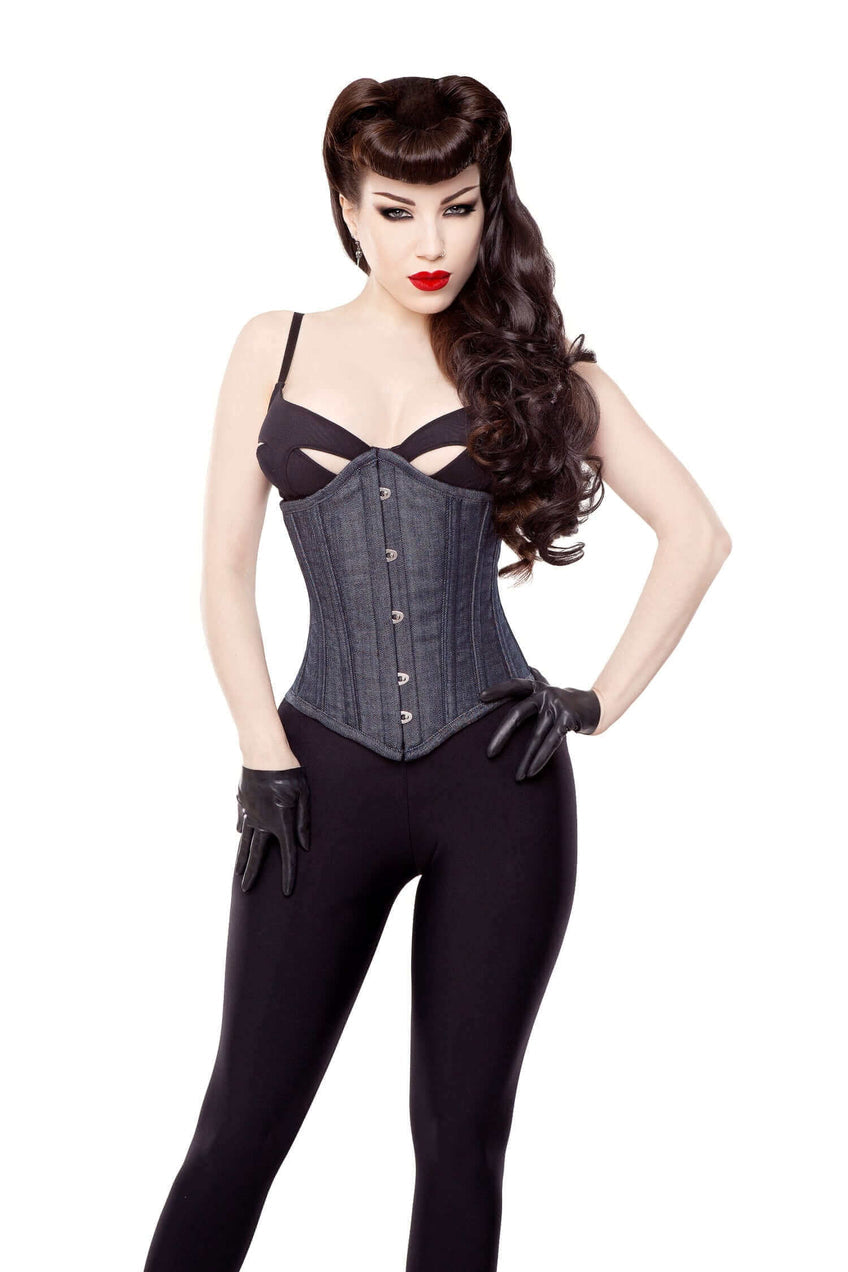 Steel boned corset training best sale