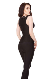 Playgirl Black Latex Waist Trainer Sports Vest