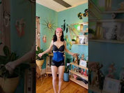 Playgirl Minnie Sapphire Blue Steel Boned Waspie Corset