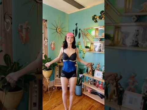 Playgirl Minnie Sapphire Blue Steel Boned Waspie Corset